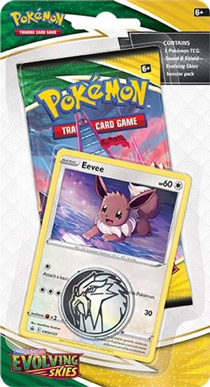 Sword & Shield - Evolving Skies Checklane Booster - Eevee