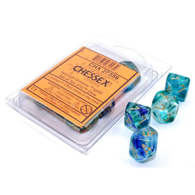 d10 Clamshell Luminary Nebula Oceanic with Gold (10)