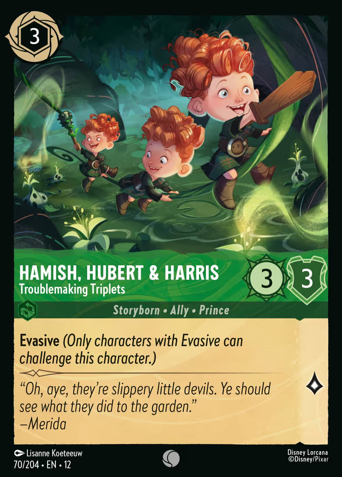 Hamish, Hubert & Harris - Troublemaking Triplets - 70/204 - Cold Foil