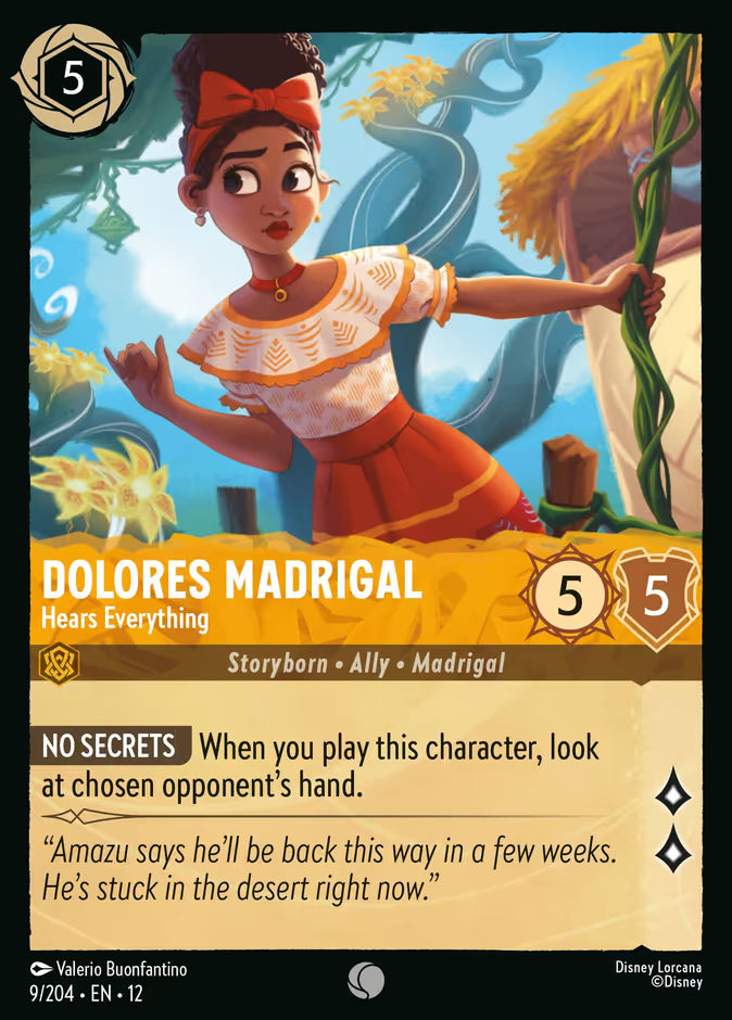 Dolores Madrigal - Hears Everything - 9/204 - Cold Foil