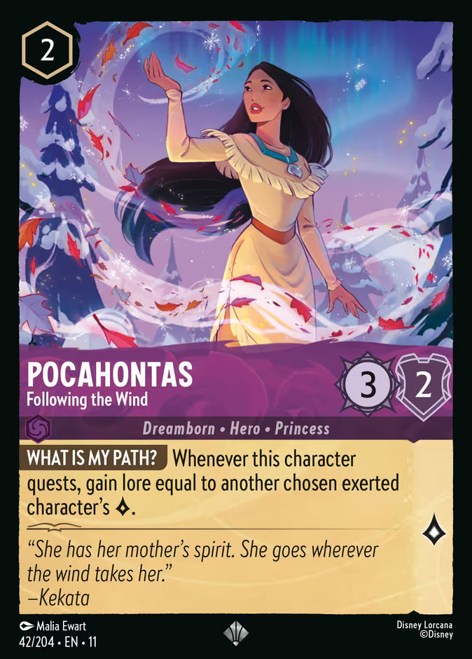 Pocahontas - Following the Wind - 42/204 - Cold Foil