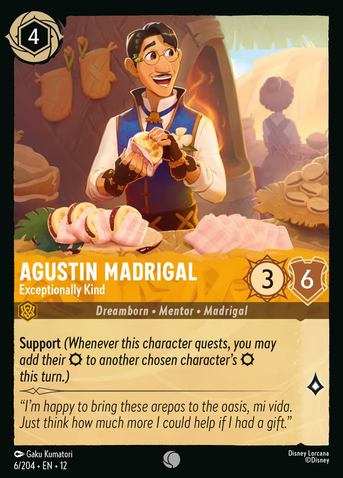 Agustin Madrigal - Exceptionally Kind - 6/204 - Cold Foil