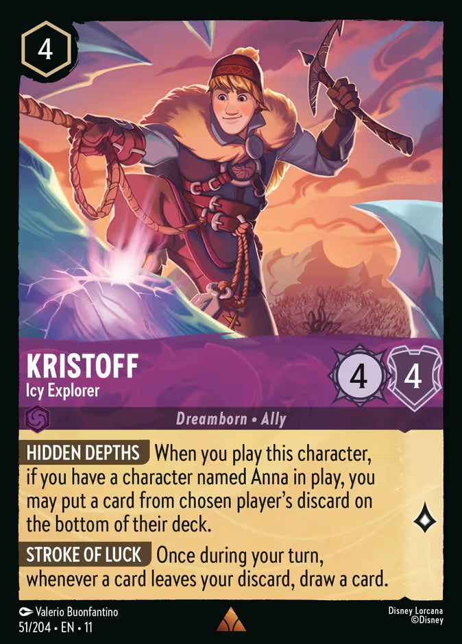 Kristoff - Icy Explorer - 51/204 - Cold Foil