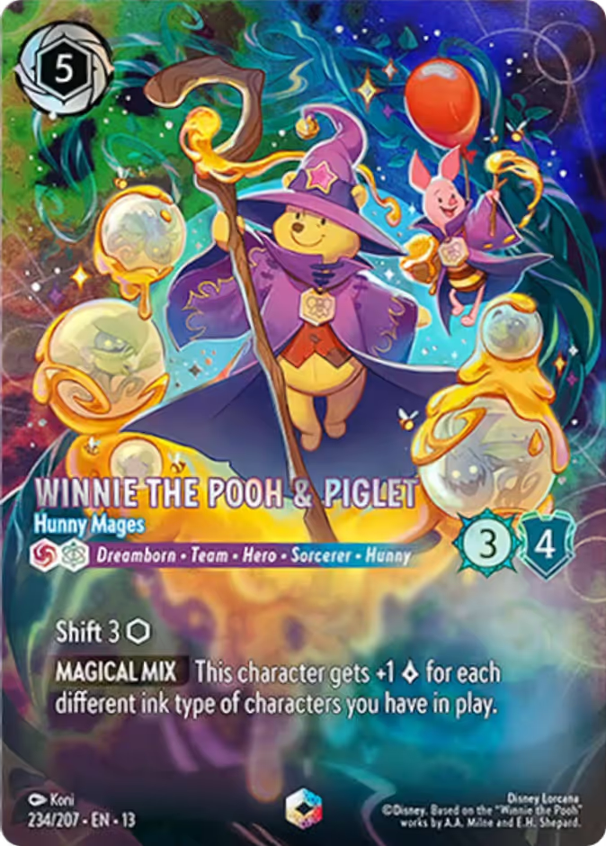 Winnie the Pooh & Piglet - Hunny Mages (Enchanted) - 234/207