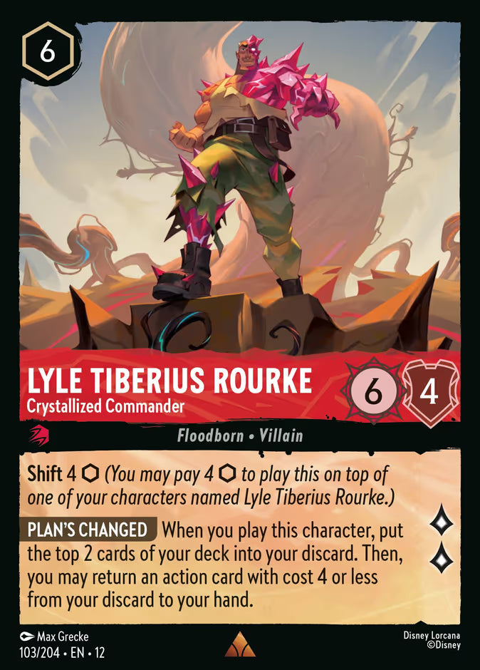 Lyle Tiberius Rourke - Crystallized Commander - 103/204