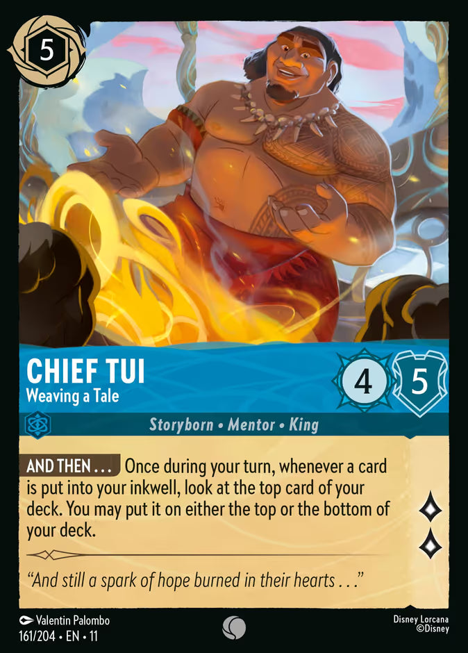 Chief Tui - Weaving a Tale - 161/204 - Cold Foil