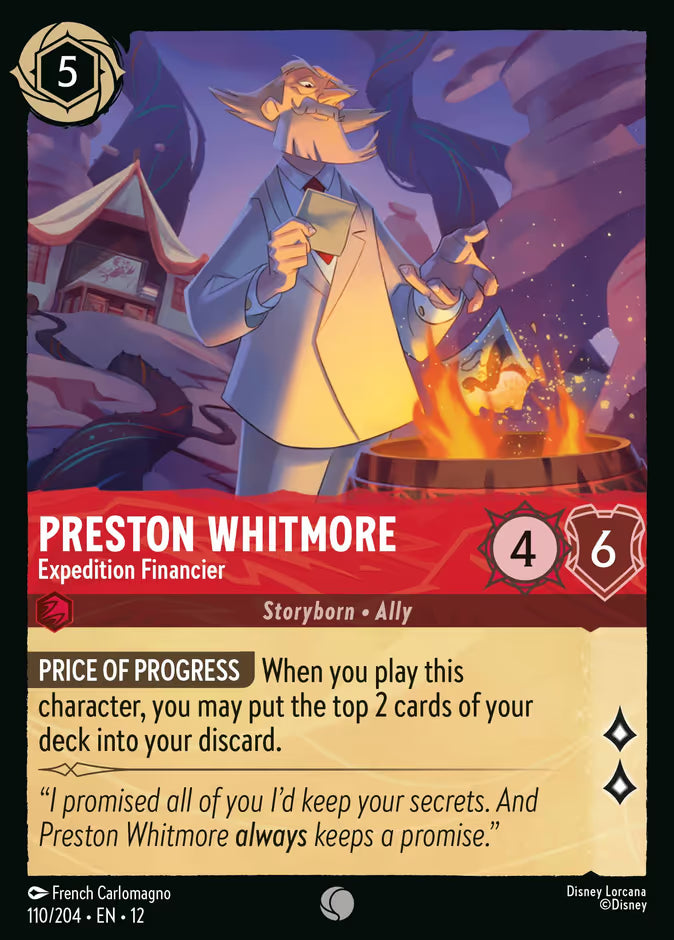 Preston Whitmore - Expedition Financier - 110/204 - Cold Foil