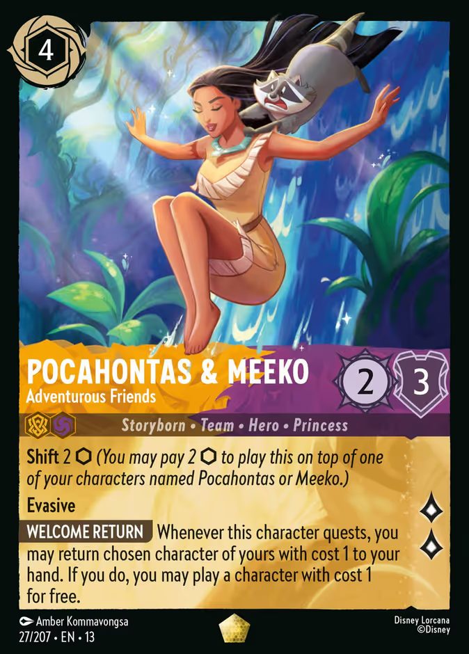Pocahontas & Meeko - Adventurous Friends - 27/207