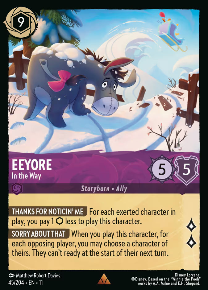 Eeyore - In the Way - 45/204 - Cold Foil