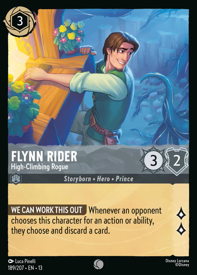 Flynn Rider - High-Climbing Rogue - 189/207 - Cold Foil