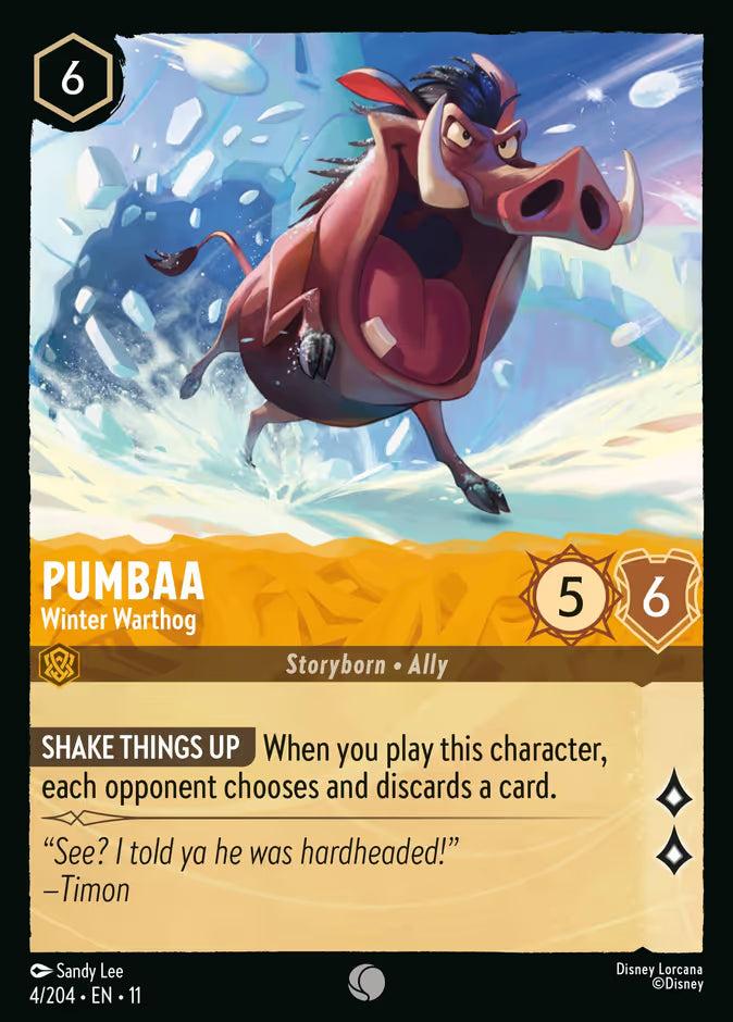 Pumbaa - Winter Warthog - 4/204