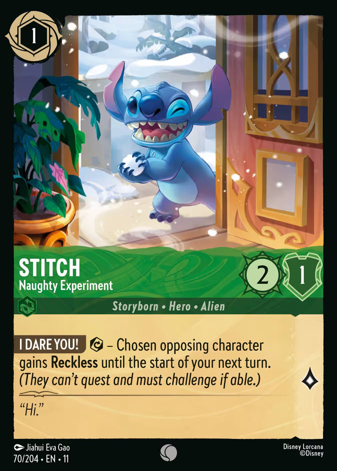 Stitch - Naughty Experiment - 70/204 - Cold Foil
