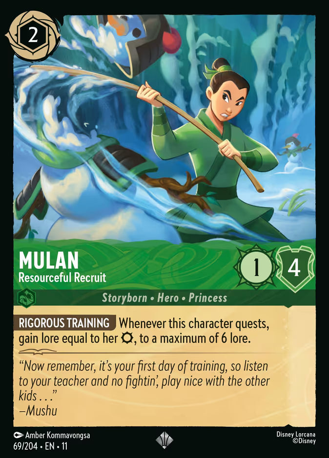 Mulan - Resourceful Recruit - 69/204 - Cold Foil