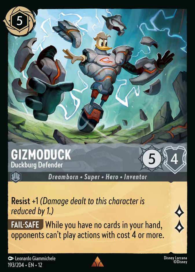 Gizmoduck - Duckburg Defender - 193/204 - Cold Foil