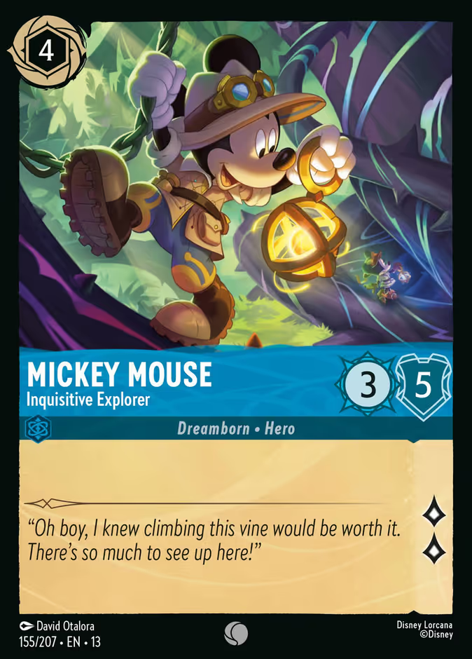 Mickey Mouse - Inquisitive Explorer - 155/207 - Cold Foil
