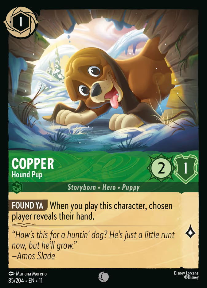 Copper - Hound Pup - 85/204 - Cold Foil