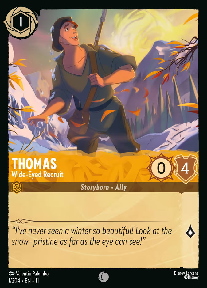 Thomas - Wide-Eyed Recruit - 1/204 - Cold Foil