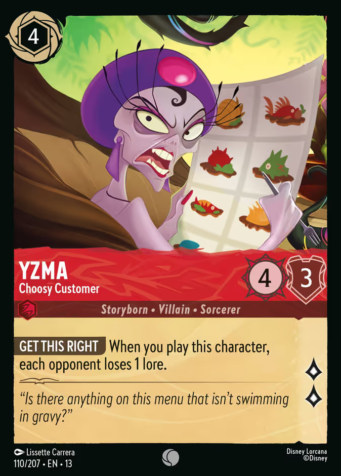 Yzma - Choosy Customer - 110/207