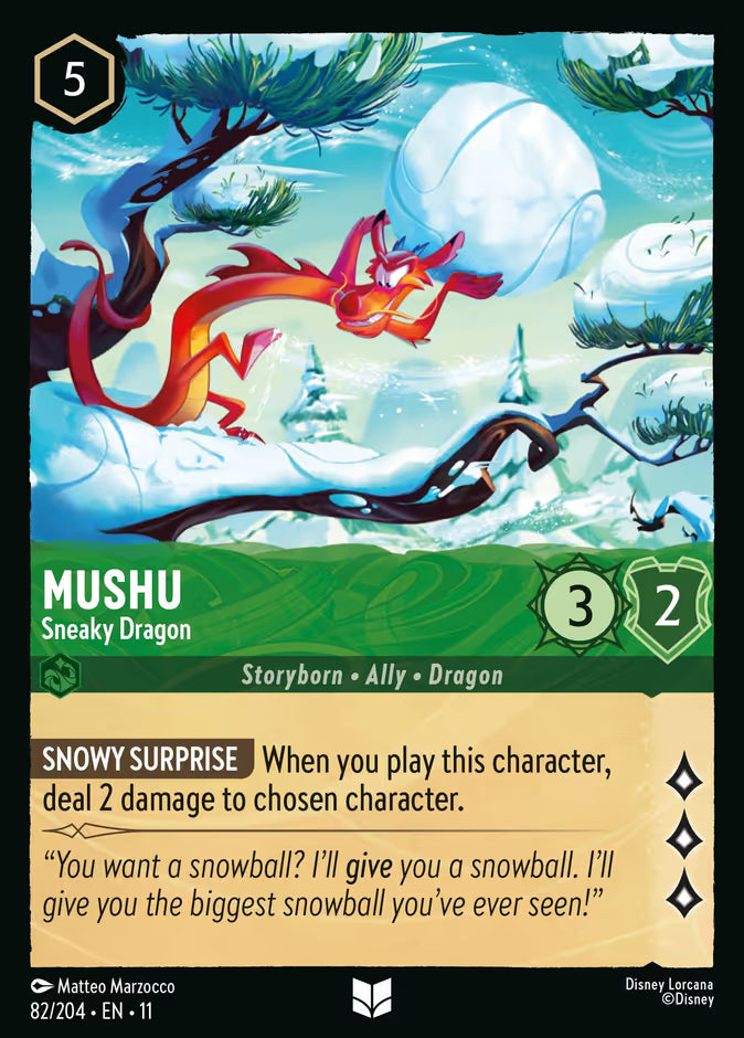 Mushu - Sneaky Dragon - 82/204 - Cold Foil
