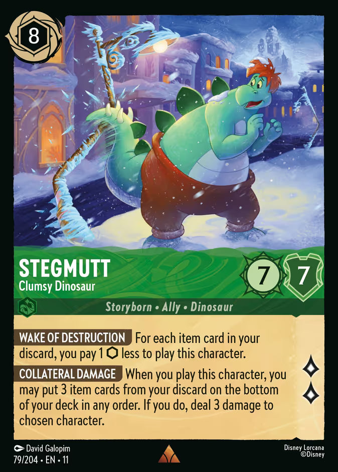 Stegmutt - Clumsy Dinosaur - 79/204 - Cold Foil