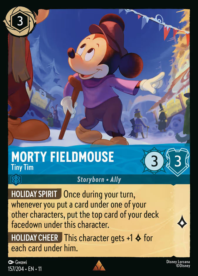 Morty Fieldmouse - Tiny Tim - 157/204 - Cold Foil