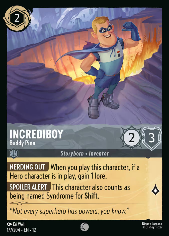 Incrediboy - Buddy Pine - 177/204 - Cold Foil