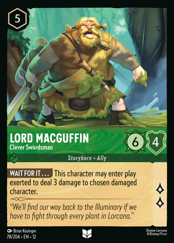 Lord MacGuffin - Clever Swordsman - 78/204 - Cold Foil