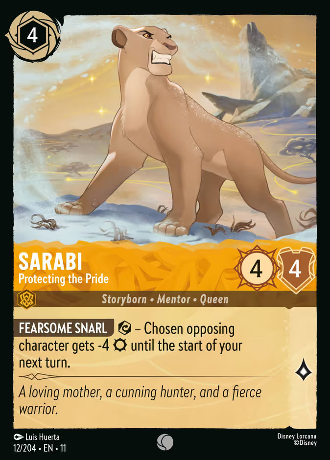 Sarabi - Protecting the Pride - 12/204 - Cold Foil
