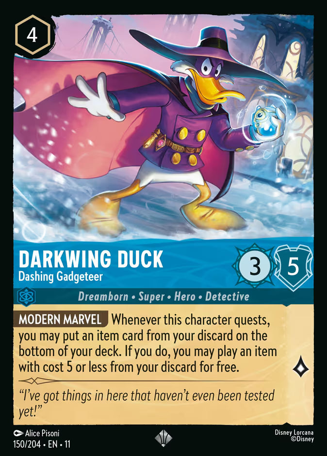 Darkwing Duck - Dashing Gadgeteer - 150/204 - Cold Foil