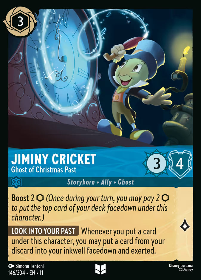 Jiminy Cricket - Ghost of Christmas Past - 146/204 - Cold Foil