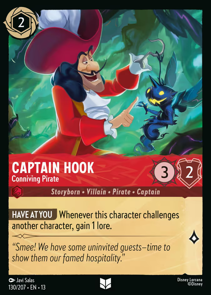 Captain Hook - Conniving Pirate - 130/207