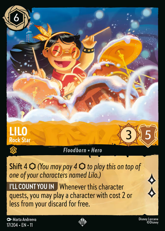 Lilo - Rock Star - 17/204 - Cold Foil