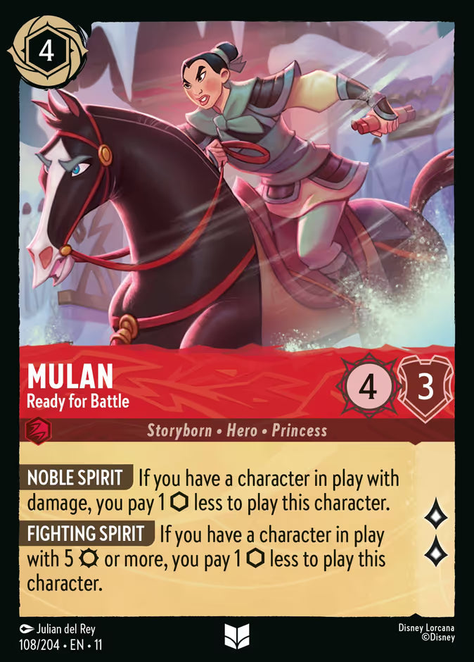 Mulan - Ready for Battle - 108/204 - Cold Foil