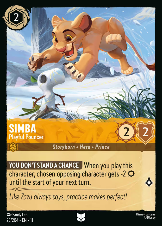 Simba - Playful Pouncer - 23/204 - Cold Foil