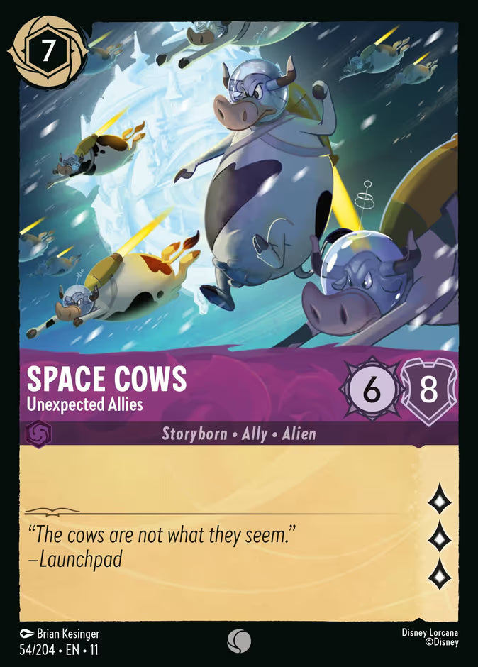 Space Cows - Unexpected Allies - 54/204 - Cold Foil