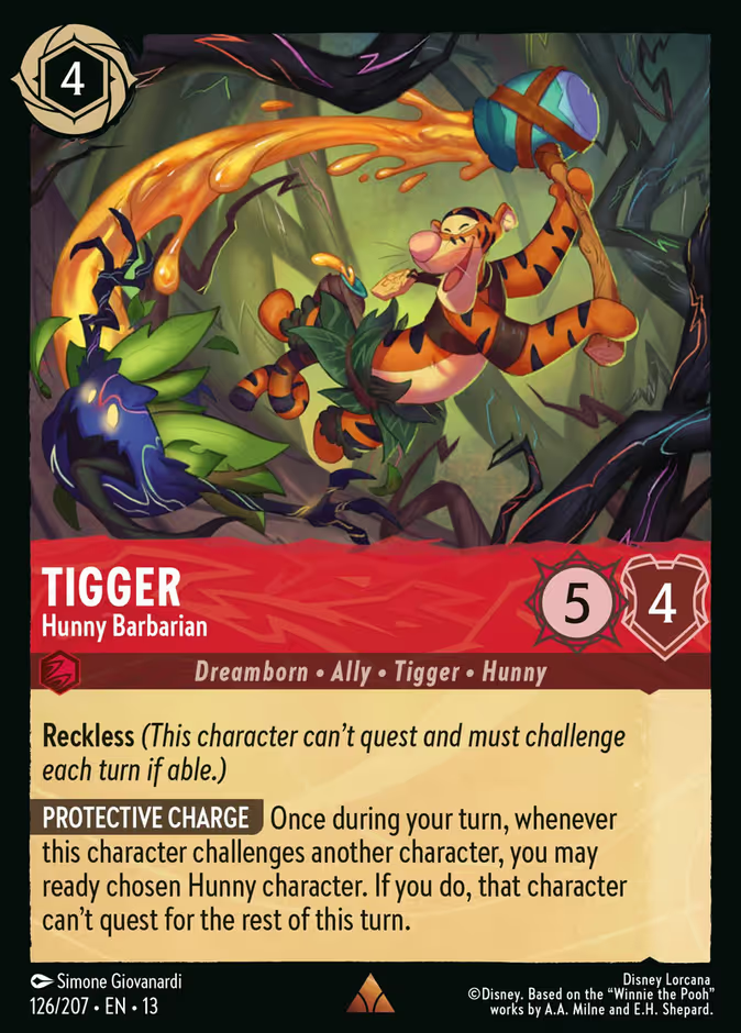 Tigger - Hunny Barbarian - 126/207 - Cold Foil