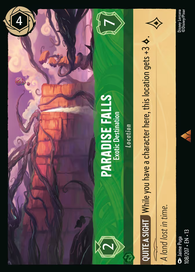Paradise Falls - Exotic Destination - 108/207 - Cold Foil