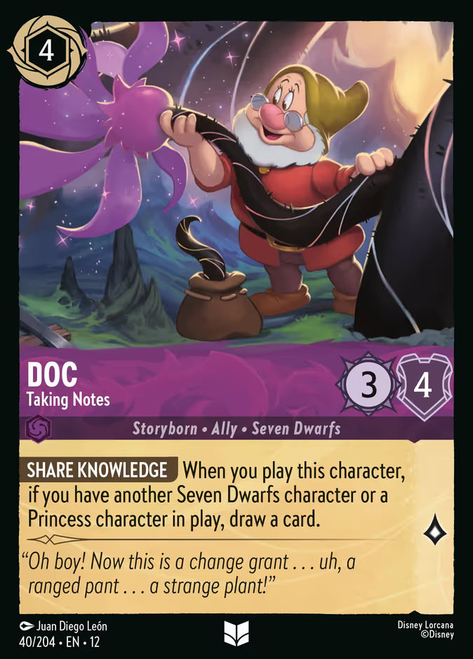 Doc - Taking Notes (Foil) - 40/204 - Cold Foil