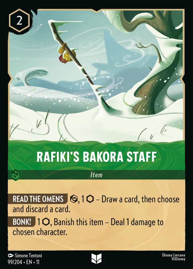 Rafiki's Bakora Staff - 99/204 - Cold Foil