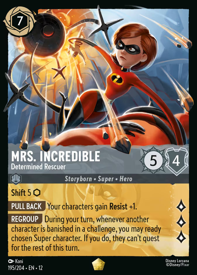 Mrs. Incredible - Determined Rescuer - 195/204 - Cold Foil