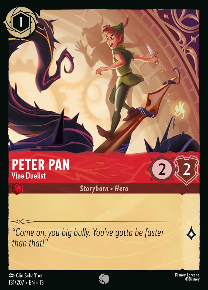 Peter Pan - Vine Duelist - 131/207 - Cold Foil