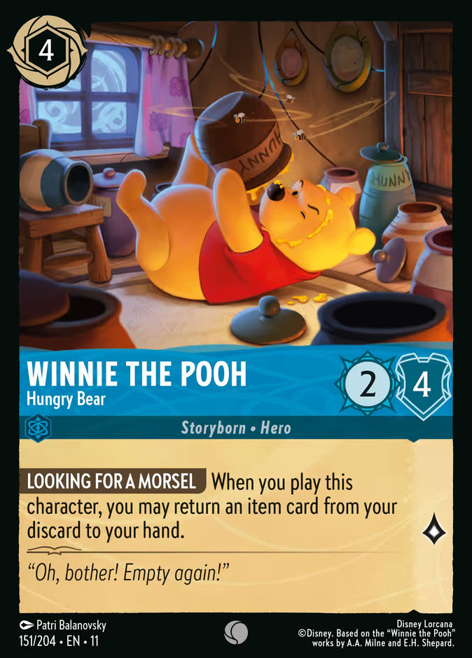 Winnie the Pooh - Hungry Bear - 151/204 - Cold Foil