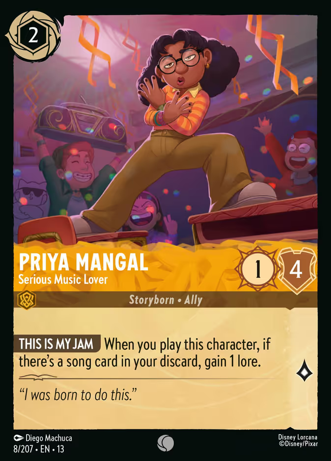 Priya Mangal - Serious Music Lover - 8/207 - Cold Foil
