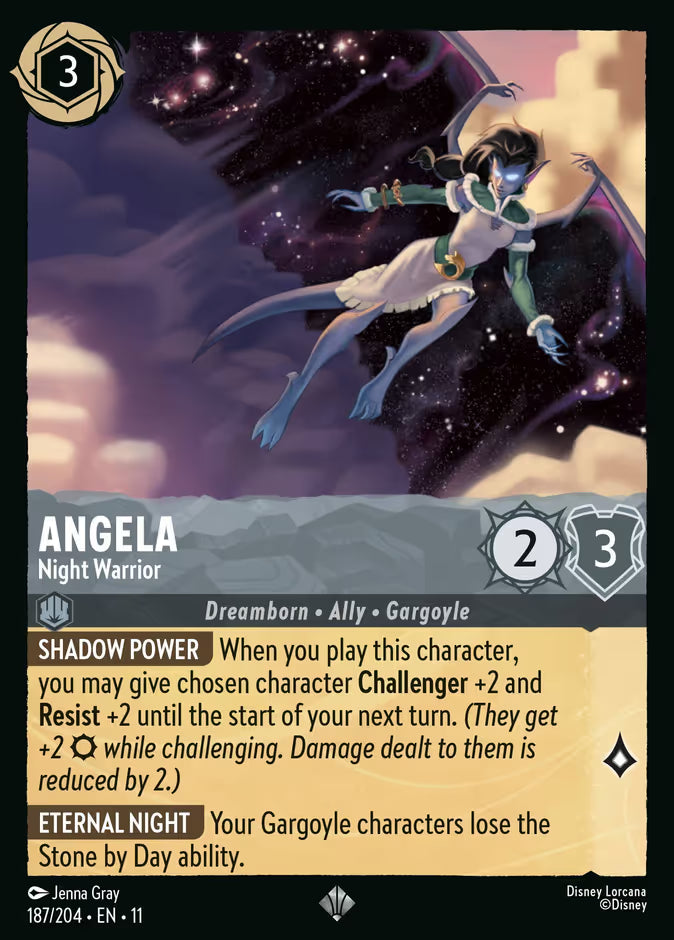 Angela - Night Warrior - 187/204 - Cold Foil