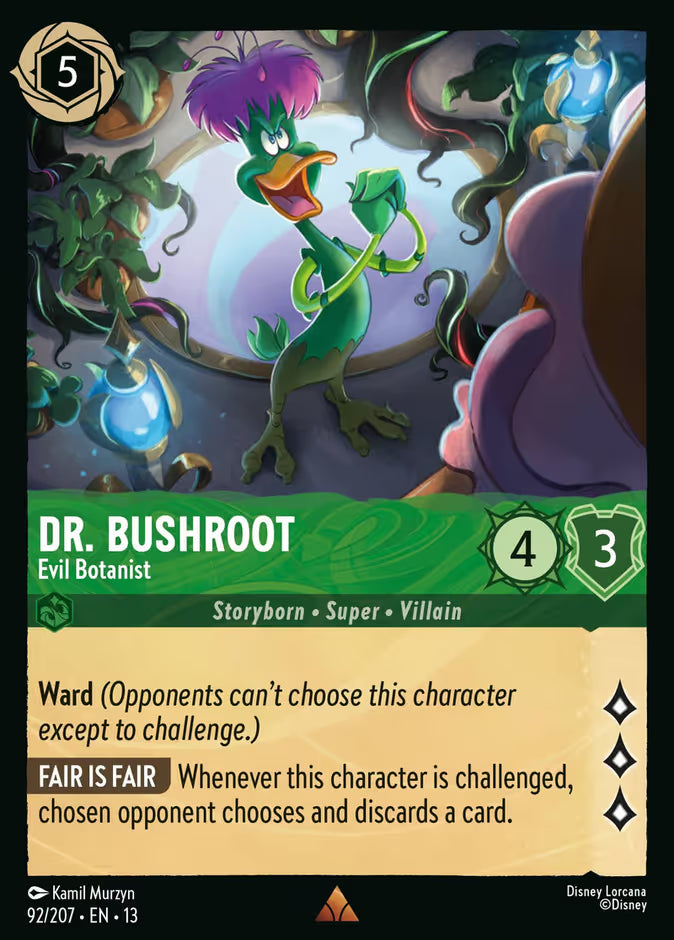 Dr. Bushroot - Evil Botanist - 92/207 - Cold Foil