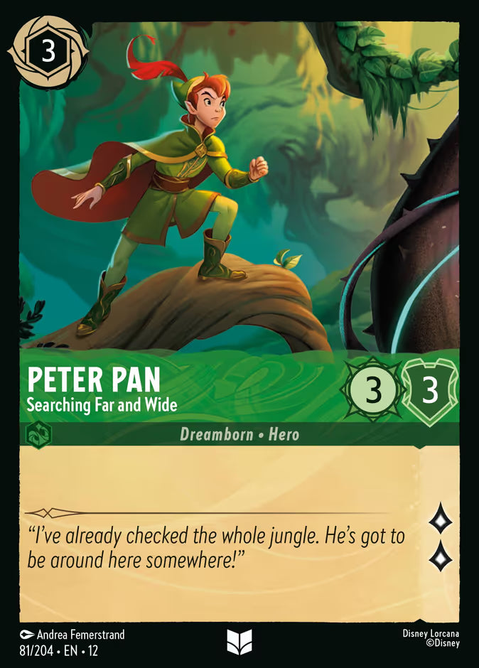 Peter Pan - Searching Far and Wide (Foil) - 81/204 - Cold Foil