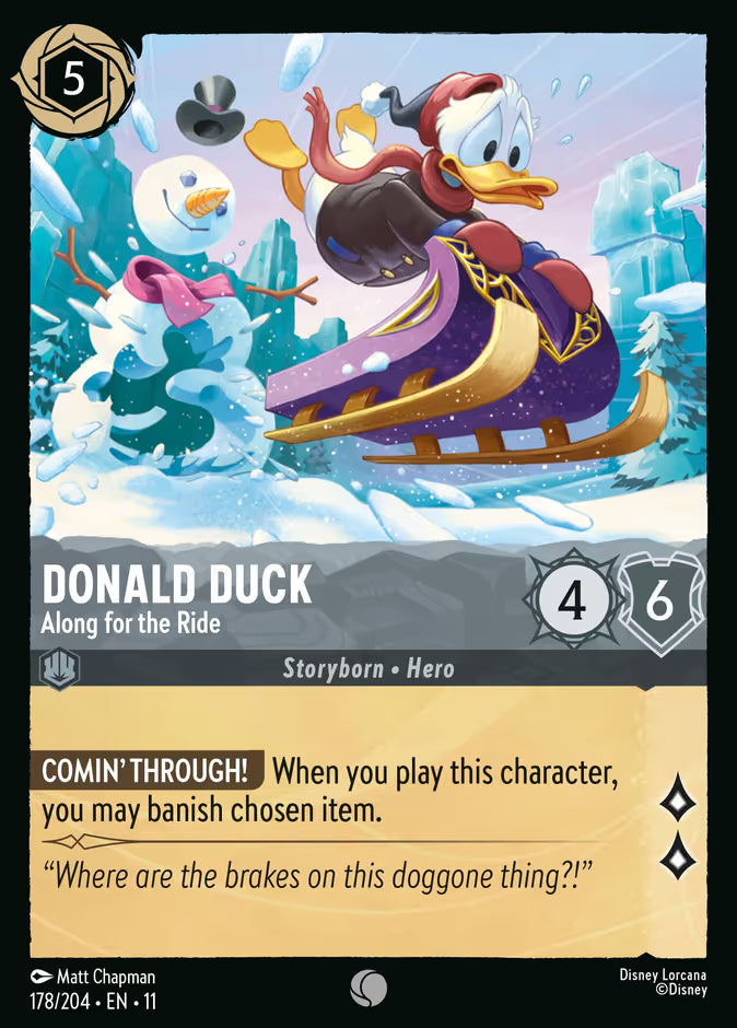 Donald Duck - Along for the Ride - 178/204 - Cold Foil