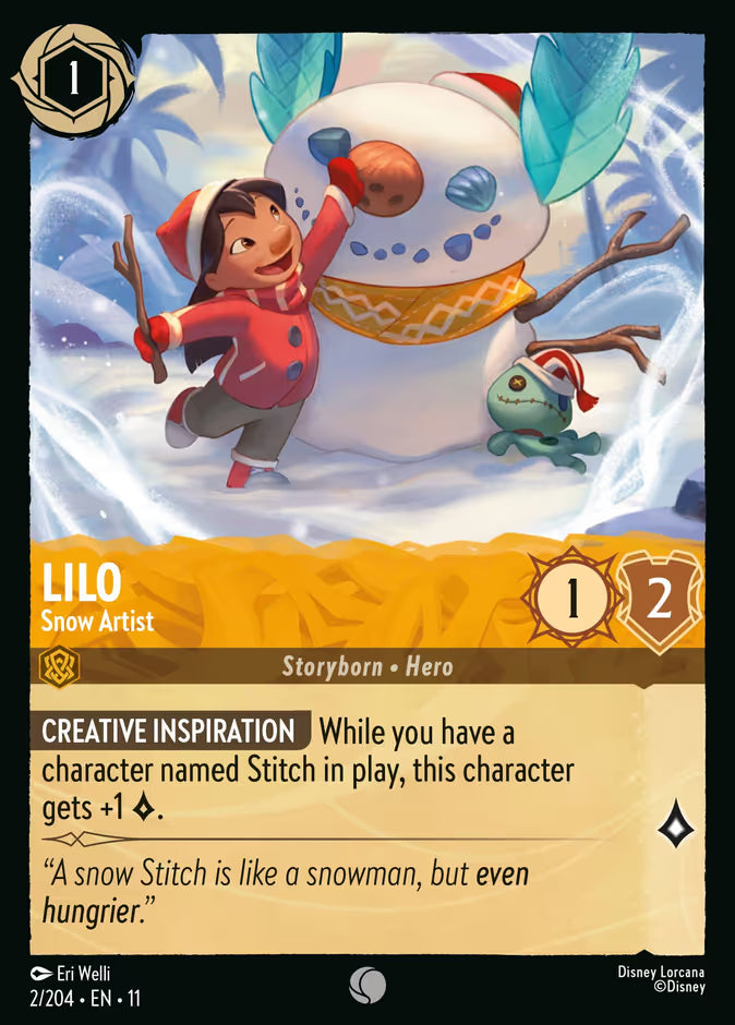 Lilo - Snow Artist - 2/204 - Cold Foil