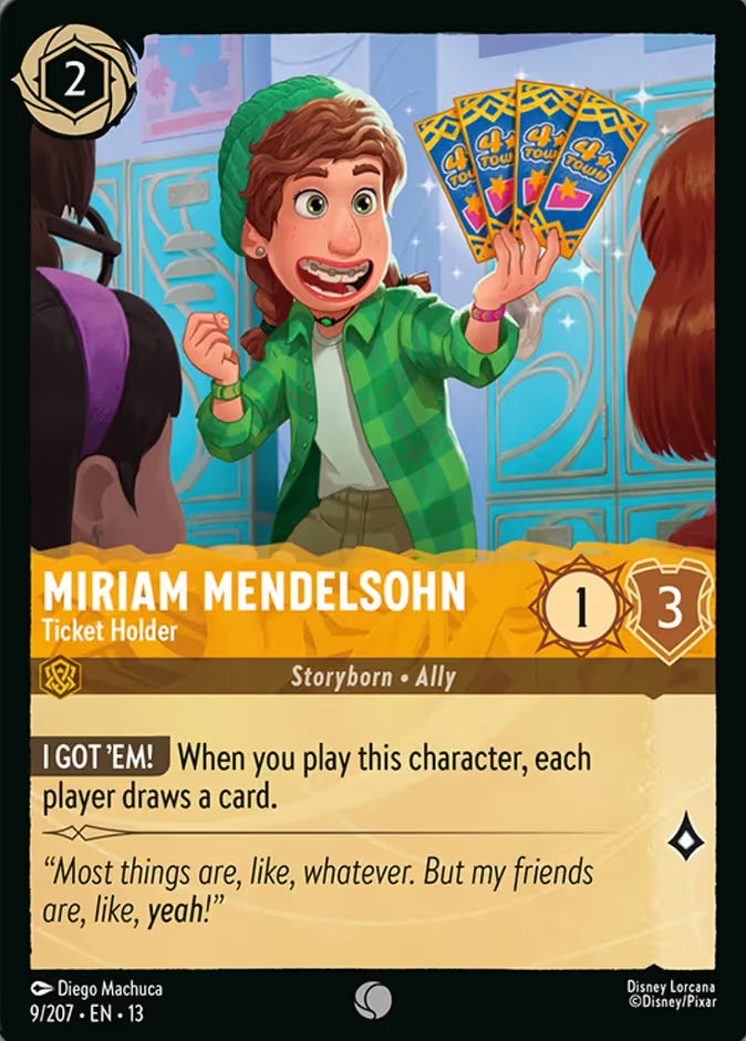 Miriam Mendelsohn - Ticket Holder - 9/207