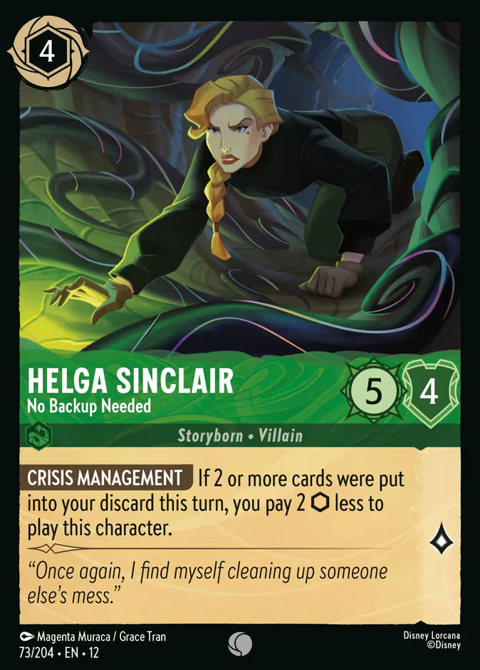Helga Sinclair - No Backup Needed - 73/204 - Cold Foil